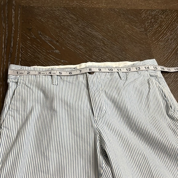 Gap Girlfriend Chino blue striped pants size 4 - Picture 14 of 17
